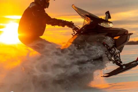 Snowmobiling