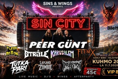 SIN CITY KUHMO 2026: Rock-festivaali
