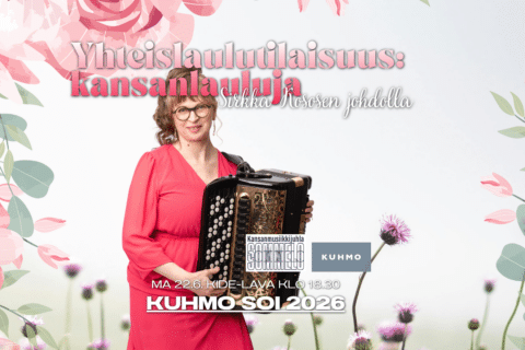 Kuhmo Soi: Yhteislaulutilaisuus, kansanlauluja Sirkka Kososen johdolla