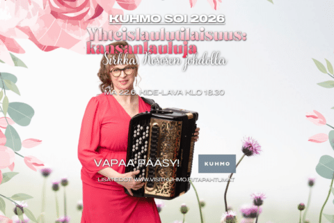 Kuhmo Soi: Yhteislaulutilaisuus, kansanlauluja Sirkka Kososen johdolla
