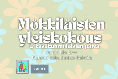 Kesäkuhmolaisten tapahtuma + mökkiläisten yleiskokous 3.7.2026