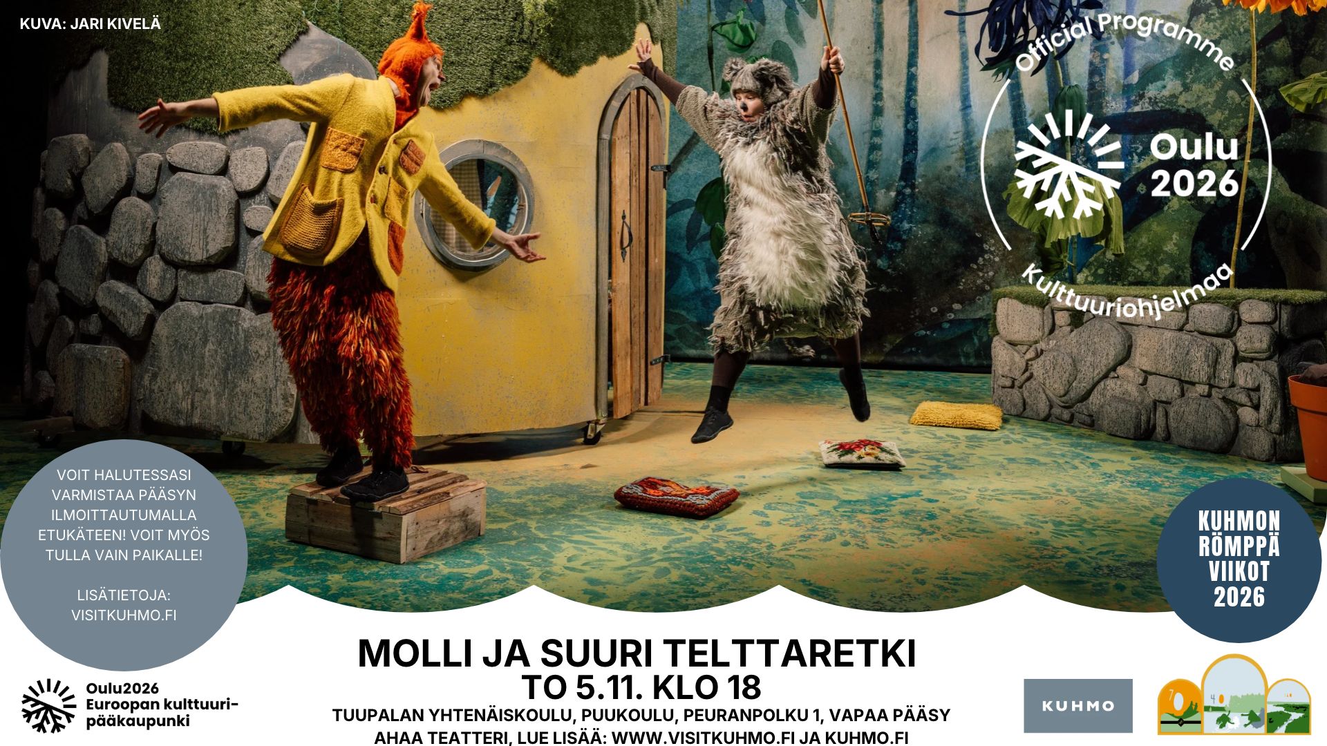 Molli ja suuri telttaretki, Ahaa Teatteri